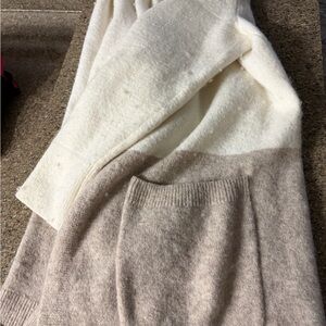 Madewell Cream and Tan Women's Sweater
